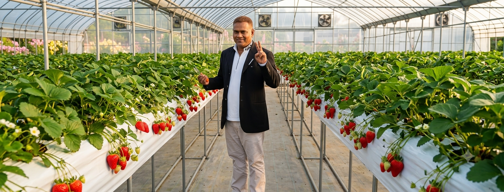 Greenhouse using coco peat